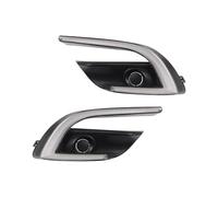 Fanale Fendinebbia 2 Luci Diurne A LED DRL Con Indicatori Di Direzione Gialli E Fendinebbia Per Mazda 3 Per Axela 2017-2018 Fendinebbia(Model D,White Yellow Blue)