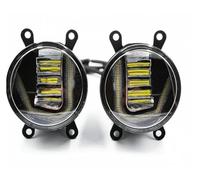 Fanale Fendinebbia Fari Fendinebbia A LED Rotondi 5" Pollici 60 W Fascio Luminoso A LED Per Fuoristrada, Fari A LED 4x4 Luci Guida A LED Copertura Combinata Nero Rosso Fendinebbia