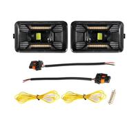 Fanale Fendinebbia Per Ford Per F150 2015-2020, Set Di Fari Fendinebbia A LED In Lega Alluminio 6500K Luci Diurne Indicatori Direzione Accessori Fendinebbia(Type-B)