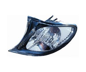 Fanale freccia anteriore sinistra per 3 e46 2001 al 2005 crystal cornice nera