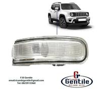FANALE FRECCIA DESTRA DX BIANCA SPECCHIO RETROVISORE JEEP RENEGADE DAL 2014