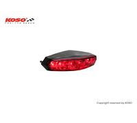 Fanale Koso posteriore Mini LED (vetro fumé) con luce targa