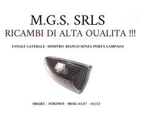 FANALE LATERALE SINISTRO BIANCO SENZA PORTA LAMPADA SMART-FORTWO (03/07-03/12)