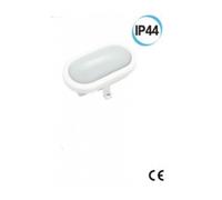 Fanale LED per esterno ovale supporto 169 X 115 colore nero Electraline 65007