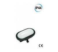 Fanale LED per esterno ovale supporto 169 X 115 colore nero Electraline 65007