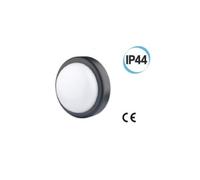 Fanale LED per esterno tondo supporto D 197 colore nero Electraline 65008
