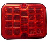 Fanale LED retronebbia Ama 101x81mm 19 LED Rosso