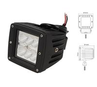 Fanale Luci Diurne A Led DRL Work Light Faro Da Lavoro Quadrato 12V 24V 24W (6X4