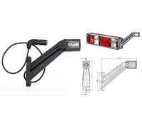 FANALE PERIMETRALE UNIVERSALE DX PER MERCEDES RENAULT VOLVO ATTACCO LUNGO A LED
