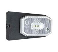 Fanale posizione LED anteriore luce bianca staffa - 1 PZ Osculati - 02.021.42