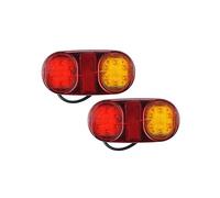 Fanale Posteriore 2x 12V/10-30V Indicatore Avvertimento Runing Lamp Camion Rimorchio Auto Barca Caravan Fanale Posteriore Rosso Giallo Arresto Del Freno Fanali Posteriori Rimorchio ( Color : 10-30V )