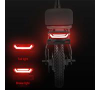 Fanale Posteriore 3648V LED per Ebike 4 Pin Cablaggio Lampada per Guida Notturna