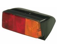 Fanale posteriore alogeno Ama 160x136mm con base inclinata Made in Italy