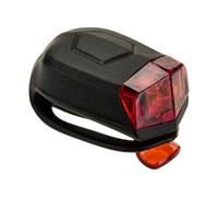 Fanale Posteriore Bici Nshine Nero Silicone 2 LED 4 Modalità Attacco Universale
