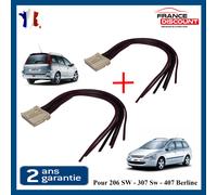 Scheda Connettore Bianco Placchetta Porta Lampadine per Peugeot 407 206 307