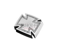 Fanale posteriore cromato LED moto custom chopper Harley Davidson croce