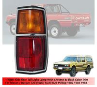 Fanale posteriore destro cromato nero trim uso per Nissan Datsun 720 4WD 1982...
