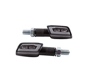 Fanale posteriore/indicatore a LED SHIN YO FORMULA-TS, nero, fumé, coppia