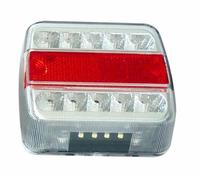 FANALE QUADRATO POSTERIORE A LED PER RIMORCHIO CARRELLINO TRATTORE FRECCIA LUCE