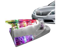 Fanale posteriore LED di avvertimento per pinna di squalo - Lampada lampeggiante di energia eolica per segnale antenna auto | Luce di sicurezza a forma di pinna di squalo per motociclette, auto, vel