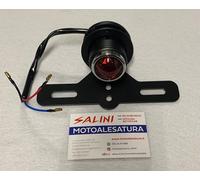 Fanale Posteriore Moto Cafe Racer Custom - Staffa - a lampadina - Luce targa