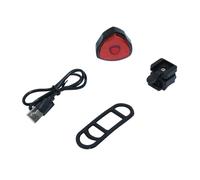 Fanale posteriore per bici USB su reggisella a LED COB da 30 lumen con indicator