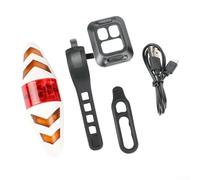 Fanale posteriore per bicicletta con telecomando wireless, 1 pezzo, indicatori di direzione lampeggianti per mountain bike e bici da strada, segnale a mani libere, maggiore visibilità per pendolari