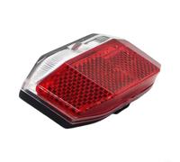 Fanale posteriore per bicicletta elettrica, 6 V-48 V, a LED, per E-Bike e | Lampada di sicurezza IPX4 impermeabile con connettore SM cablaggio flessibile nero rosso UK standard
