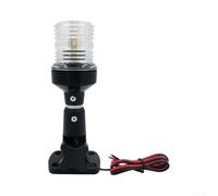 Fanale posteriore per bicicletta LED multi-mode ricaricabile tramite USB, luce di sicurezza stroboscopica luminosa per ciclismo, corsa, collare per cani, zaino, nero, 18 cm