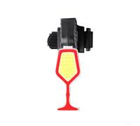 Fanale posteriore per bicicletta ricaricabile USB con LED ad alta luminosità, modalità flash multiple per guida notturna sicura, luce posteriore in plastica resistente alle intemperie, per bici da