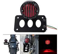 Fanale Posteriore per moto Luce freno LED Luce Targa Luci di stop Montaggio laterale Supporto per staffa Targa Luci posteriori per Sportster Bobber Dyna Chopper Cruiser Custom Bike Cafe Racer.