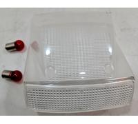 FANALE POSTERIORE PX 125-150-200 MILLENIUM VETRO STOP TRASPARENTE con lampadine
