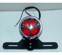 FANALE POSTERIORE REAR LIGHT + PORTA TARGA LICENCE PLATE CAFE RACE FA0423