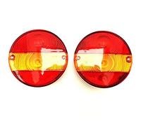 Luce Posteriore con Lampeggiante Tondo ⌀ 140mm Trattore Camion Rimorchio Auto Dx