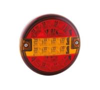 Fanale Posteriore Rotondo Full-LED SX/DX 140mm 12V/24V Omologato
