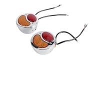 Fanale Posteriore Singolo A LED Motociclette Cafe Racer Luce Di Stop Posteriore Targa Luce Freno Fanale Posteriore Universale Con Montaggio Laterale Luci Freno(B color-06)