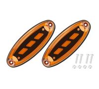 Fanale Posteriore Sinistro/Destro Indicatori Di Direzione Laterali Ovali A LED Rossi E Gialli Per Camion, Luci Posteriori Per Auto, Rimorchi, Trattori, Pick-up, Autobus, Camper Fanali Posteriori