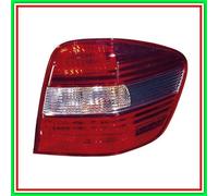 Fanale Posteriore Sinistro-Senza Portalampada-Bianco-Rosso-Base Nera-Sport Merce