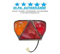 FANALE POSTERIORE STOP SINISTRO COMPLETO DI LUCE TARGA FIAT 616 - 682 - 690