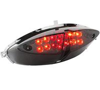 FANALE POSTERIORE STR8 Black Line LED, incl. funzione di indicatore di direzione per Peugeot Speedfight 2, con marchio di controllo