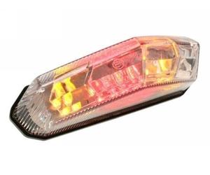 Fanale Posteriore STR8 Trasparente, Posizione, Stop, Frecce