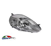 Proiettore Destro H4 Elettrico Cromato Per FIAT GRANDE PUNTO Dal 2005 Al 2009
