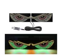 Fanale Proiettore Display LED Flessibile USB Per Parabrezza, Luce Dinamica Big Devil Eyes Auto Camion Luci Di Segnalazione Stroboscopiche Automatiche Faro Principale(Green)