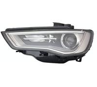 Fanale realizzato per Audi A3 Berlina 4P 2013 lato guida XENON D3S con Motore elettrico Parabola interna grigia 8V0941043C