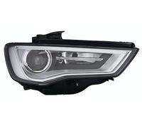 Fanale realizzato per Audi A3 Berlina 4P 2013 lato passeggero XENON D3S con Motore elettrico Parabola interna nera 8V0941044