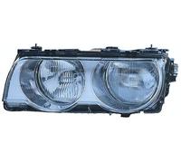 Fanale realizzato per BMW Serie 7 E38 1998 lato conducente H7-HB3 alogeno con Motore elettrico Parabola cromata 63128386289