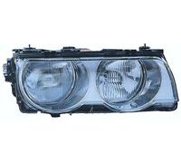 Fanale realizzato per BMW Serie 7 E38 1998 lato passeggero H7-HB3 alogeno con Motore elettrico Parabola cromata 63128386290
