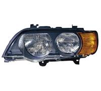 Fanale realizzato per BMW X5 E53 2000 lato conducente H7-HB3 alogeno con Motore elettrico +indicatore direzione 63126930205
