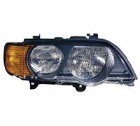 Fanale realizzato per BMW X5 E53 2000 lato passeggero H7-HB3 alogeno con Motore elettrico +indicatore direzione 63126930206
