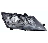 Fanale realizzato per Seat LEON dal 2012 al 2016 lato passeggero H7-H7 alogeno con Motore elettrico Parabola nera 5F1941006